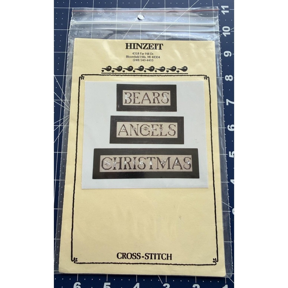 Hinzeit‎ Bears Angels Christmas Cross Stitch Pattern Only